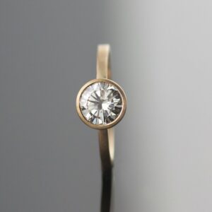 1ct diamond engagement ring simple portland handmade