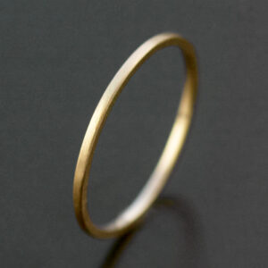 thin yellow gold ring