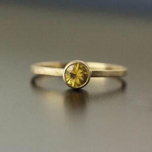 yellow sapphire ring in gold