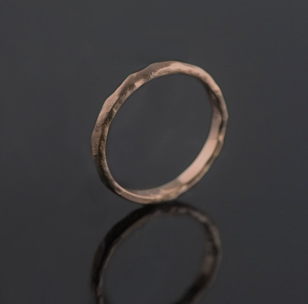 rose gold melted ring