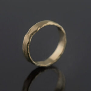 melted gold 5mm ring
