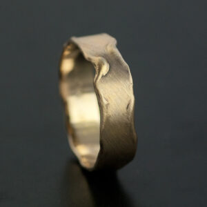melted gold ring