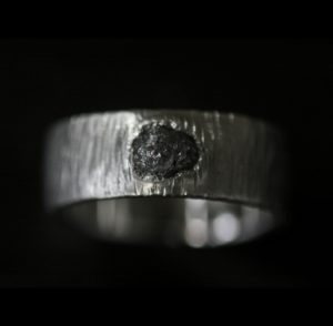 rough diamond ring black diamond mens band