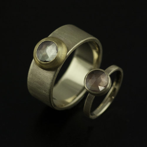 Sunstone wedding ring set vk designs